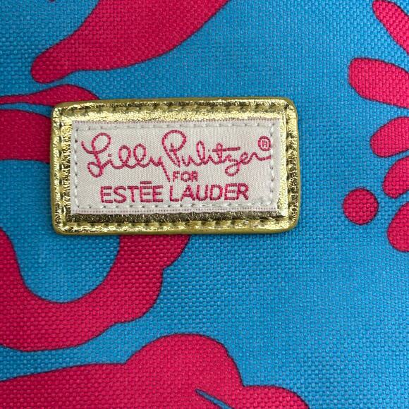 Lilly Pulitzer for Estée Lauder tote bag plus Lilly Pulitzer travel tumbler - Picture 3 of 8